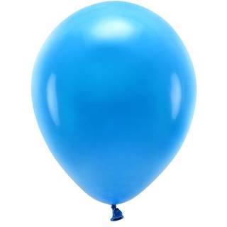 100 stk. Økologiske balloner blå 12" biologisk nedbrydelig latex – Perfekt til fest & dekoration