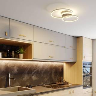 Lindby Smart LED-loftlampe Edica, 58 cm, Tuya, CCT