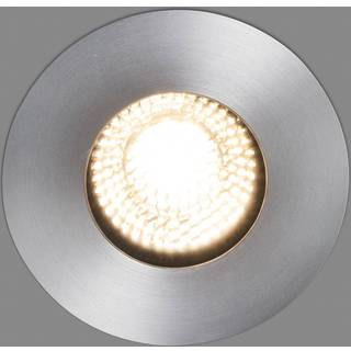 Indbygningsspot Grund, nikkelfarvet, Ø 9 cm, aluminium/rustfrit stål