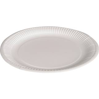 Paptallerken, Ø23 cm, 50 stk.