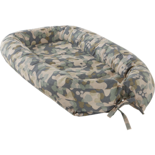 CARA MINI babynest i hør - Grøn