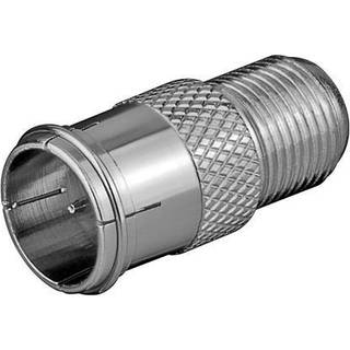 F-stik hun til F-stik han push on adapter | 1 stk | PRIS-MATCH