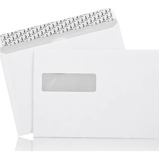 Kuvert M5 m/rude m/striplukning åben lang led 500stk