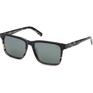 Timberland Mand TB9306 53R Solbriller Acetat Havana Grøn Firkantet Polariseret