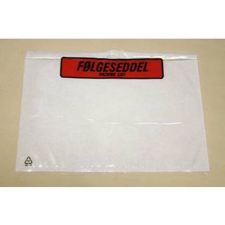 Følgeseddellommer C5 225x165mm med tryk "Følgeseddel"