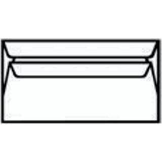 Konvolut M65 selvklæbende 110x220mm 90g 13387 hvid - uden rude