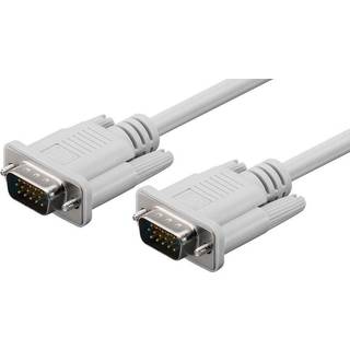 Standard VGA kabel - Grå - 1 m
