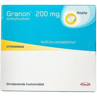 Granon 200 mg 100 stk Brusetabletter
