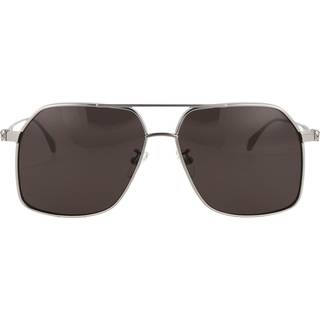Alexander McQueen AM0372S 001 59 Solbriller Mænd Silver - Silver - 59mm