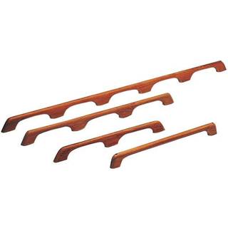 Håndtag båd / grabberæling Roca, firkantet profil, til skrue, FSC-mærket Teak, 4 greb - 1090 x 61 x 24.5 mm