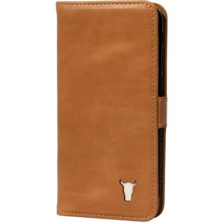 iPhone 13 Leather Case (with Stand function) - Tan