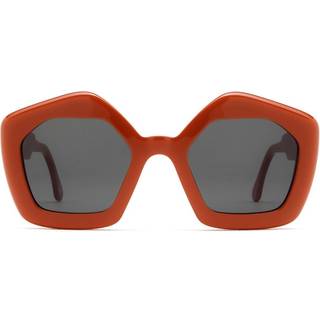 Marni Laughing Waters Black Asian Fit LUU 51 Solbriller Mænd Rød - Burgundy Red - 51mm