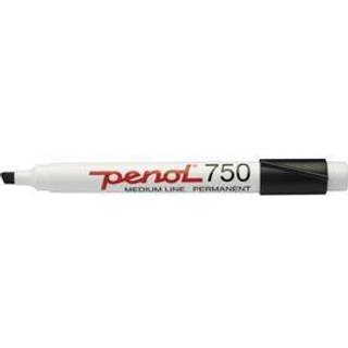 Penol 750 Sort MARKER Permanent - I kasser á 10 styk.