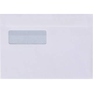 Konvolutter M5 155x220mm 90g 13458 hvid - med rude