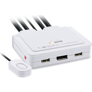 KVM Switch USB-C + DisplayPort 1.2 til DP - 4K - 2 vejs
