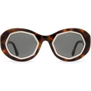 Marni Unisex Mount Bromo Havana P6P Solbriller Acetat Havana Grøn Oversize Normal