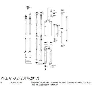 Rock Shox Air Spring Debon Air Pike (2014-2017) 160 MM 29"