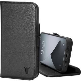 iPhone 13 Pro Max Leather Case (with Stand function) - Black
