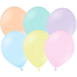 50 stk. Latexballoner mix pastelfarvet 10" - Perfekt til festdekoration &amp; heliumbrug