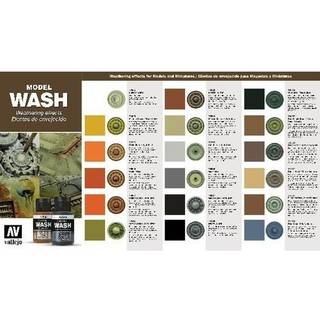 Color chart: Model Color Wash
