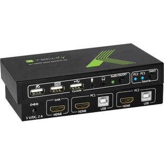 IC INTRACOM techly 2x1 USB HDMI KVM Switch 4Kx2K
