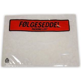 Følgeseddellommer 165x122mm med tryk "Følgeseddel"