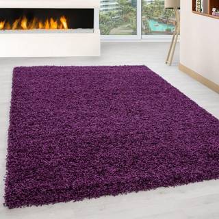 Life 1500 tæppe - Lilla - 200X200 cm (Rundt)