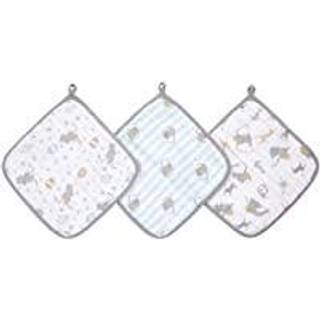 Aden + Anais aden + anais Beige 100% Cotton Essentials Washcloth Set 3 Pack