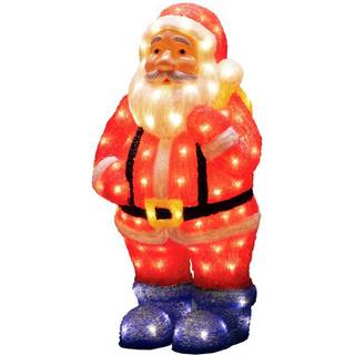 Julemand LED-dekofigur, farverig IP44 højde 55 cm