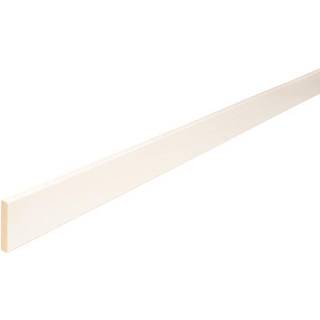 Forkantliste hvid rund kant 5 x 27 x 1200 mm