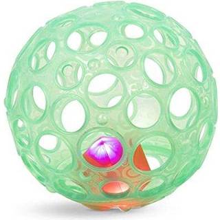 B. Toys- B. Baby- Sensory Oysup Baby Rattle- tekstureret bold med huller- gl?dende lys og rangle- sp?db?rn babyer- Grab n gl?d- 0 m?neder + +