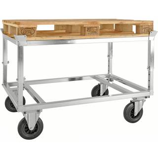 Kongamek Elektrogalvaniseret Pallevogn med palleholder