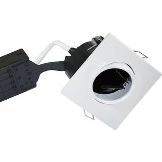 Pro Uni Install m. GU10 fatning - Firkantet, hvid