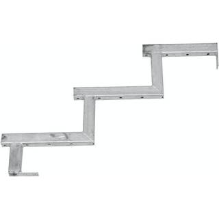 Hortus Galvaniseret trappevange 3-trin - 801-073 ✓ På lager - klar til levering og afhentning