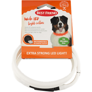 Halsbånd m. LED-lys – flere varianter - assorteret