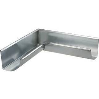 Zink indvendig gering til 1/4 rund rende, 0,8 mm, 333 mm, valsblank