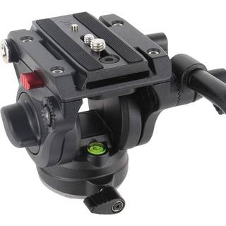 Avella Video Tripod Fluid Head med hurtig frig?relsesplade Letv?gt kraftigt kompatibelt med Manfrotto Max Load 13,2 lb/6 kg til video Canon Nikon