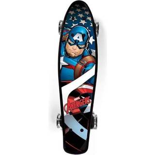 Skateboard Med Gummihjul - Marvel Captain America - Penny Board - Hurtig levering