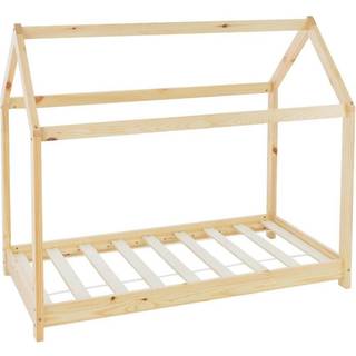ML Design COT 70x140 cm med tag og slattedramme, natur, boligblå til piger og