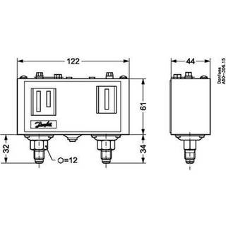 Danfoss Kp15 pressostat mAx res