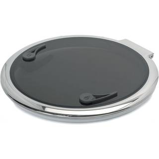 Dæksluge Rutgerson Classic Round Hatch, med friktionshængsel, 180°, Ø482 mm (udskæringsmål), Ø500 mm (ydremål), sølv/grå
