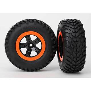 Traxxas 5864 Tires & Wheels, SCT/SCT, 2WD Front (2)
