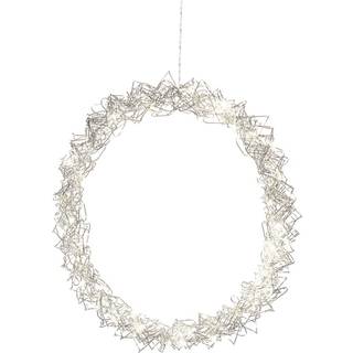 Krans 40 LED 45 cm - Sølvfarvet