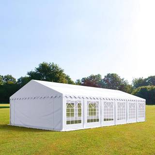 6x12m, Partytelt, PVC-teltdug, hvid - (6178)