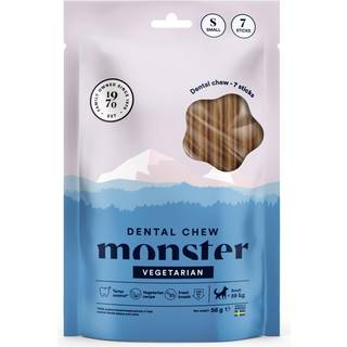 Monster Dog Dental Chew Vegetarian Small - 7-pakke