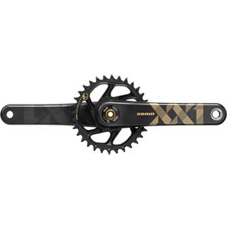 Krankset SRAM XX1 Eagle 1 x 12 gear DUB Boost direct mount 34T 175 mm sort/guld