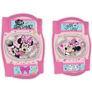 Albue- og knæbeskytter 2 stk. - Minnie Mouse Lyserød beskytter - EN 14120 godkendt - Hurtig levering