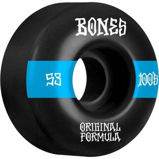 Bones Wheels OG Formula Skateboard Hjul 100 53mm V4 Wide 4pk Black