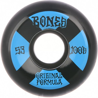 Bones Wheels OG Formula Skateboard Hjul 100 53mm V5 Sidecut 4pk Black