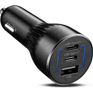 Andersson 95W Biloplader 2xUSB-C + USB-A (sort)